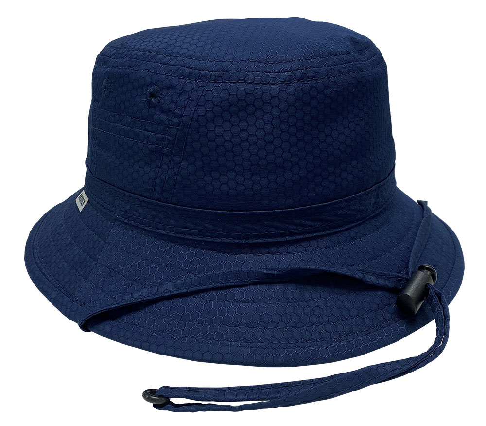 Splish Splash Kids Polyester Honeycomb Bucket Hat, Navy - Kids Summer Clearance